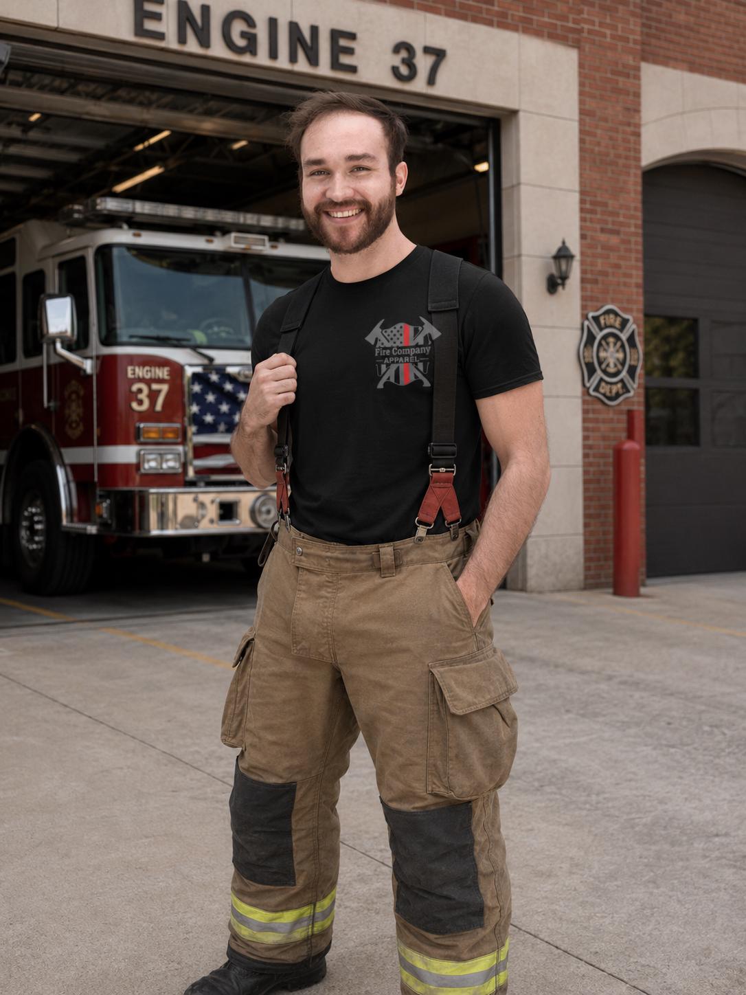 9/11 25th Anniversary Memorial Firefighter Shirt | Never Forget 9-11-2001 Tribute Tee | FDNY Police EMS Patriotic T-Shirt