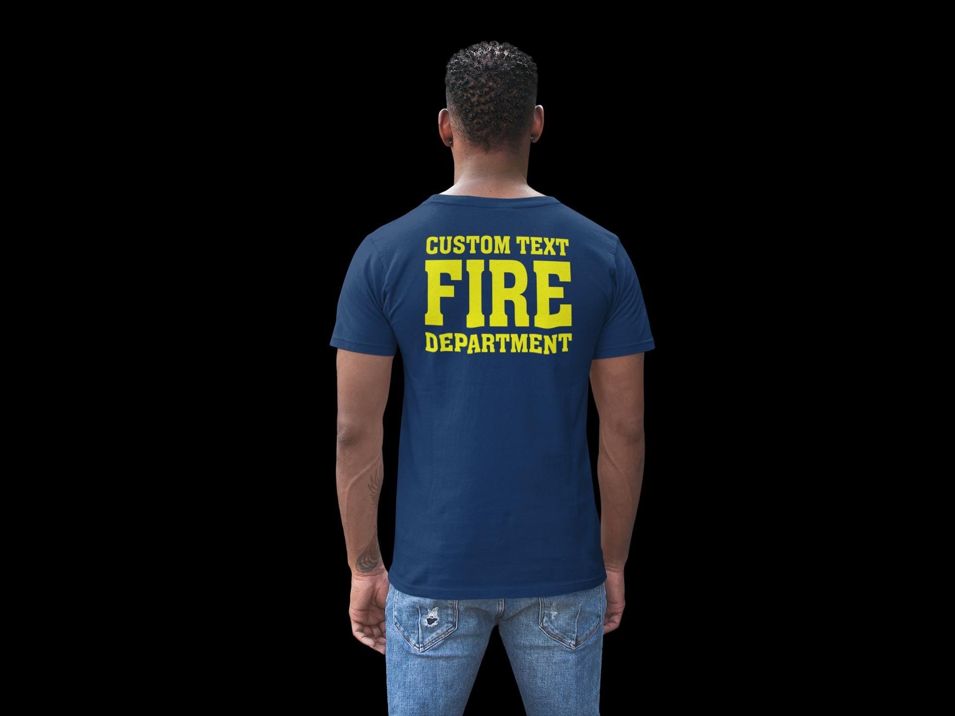 Custom Fire Department Duty Shirt | Personalized Firefighter Station T-Shirt