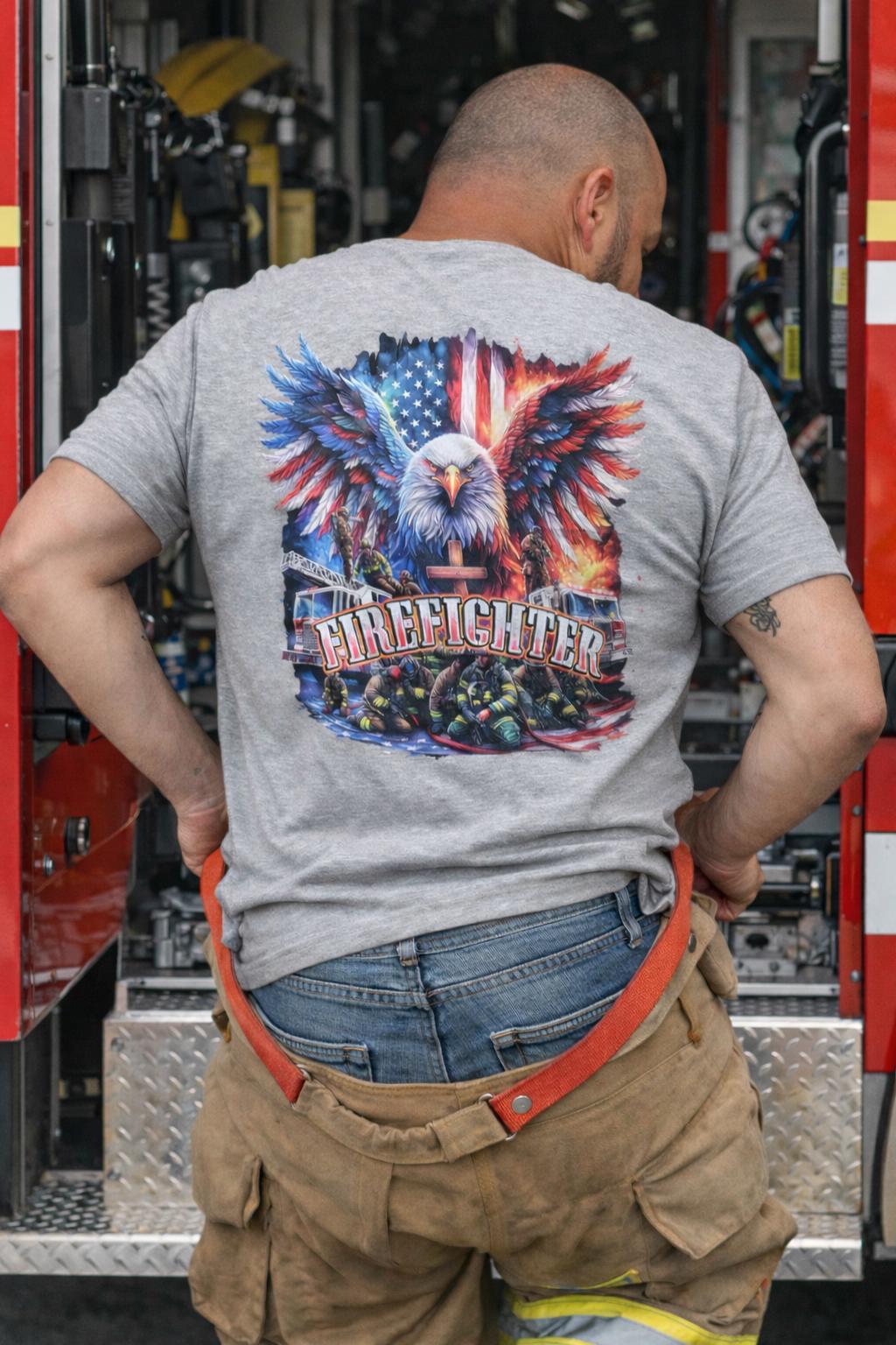 American Eagle Firefighter T-Shirt