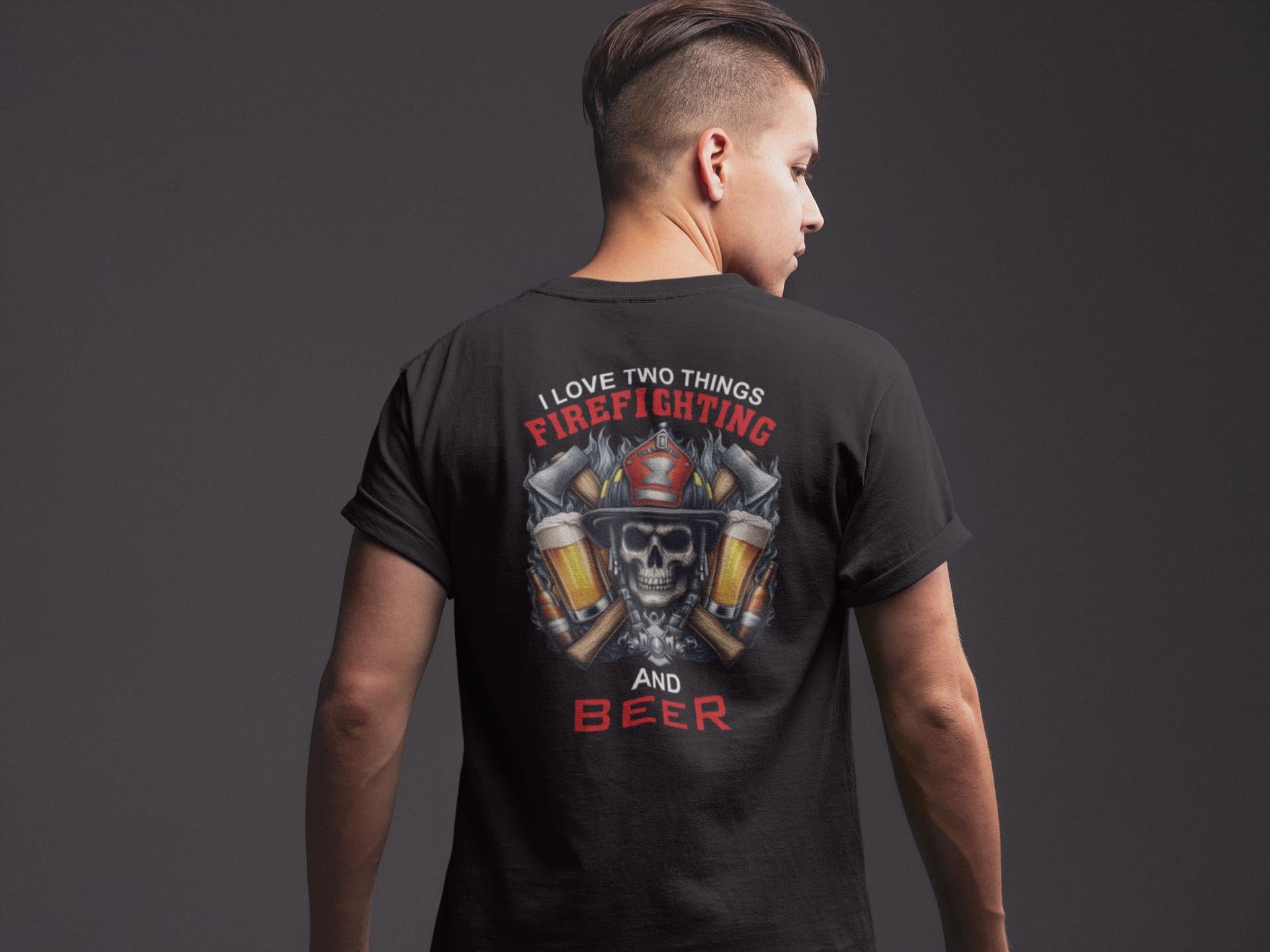 Firefighter i Love Beer T-Shirt