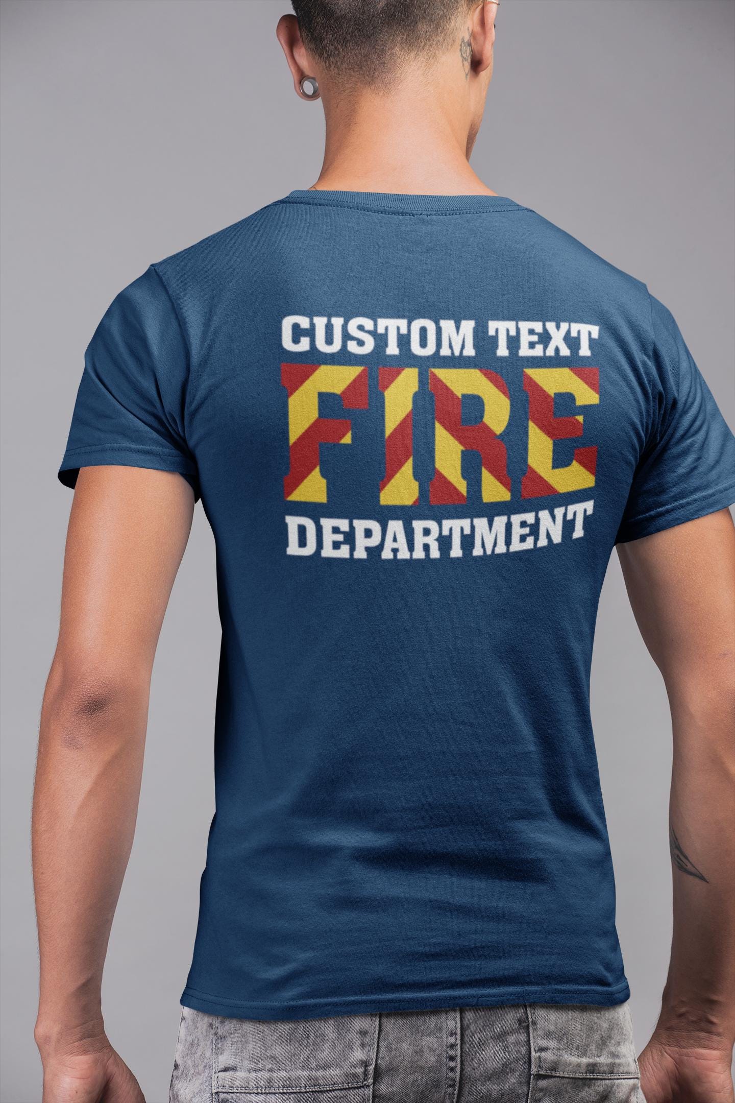 Custom Fire Department Duty Shirt | Personalized Firefighter Station T-Shirt