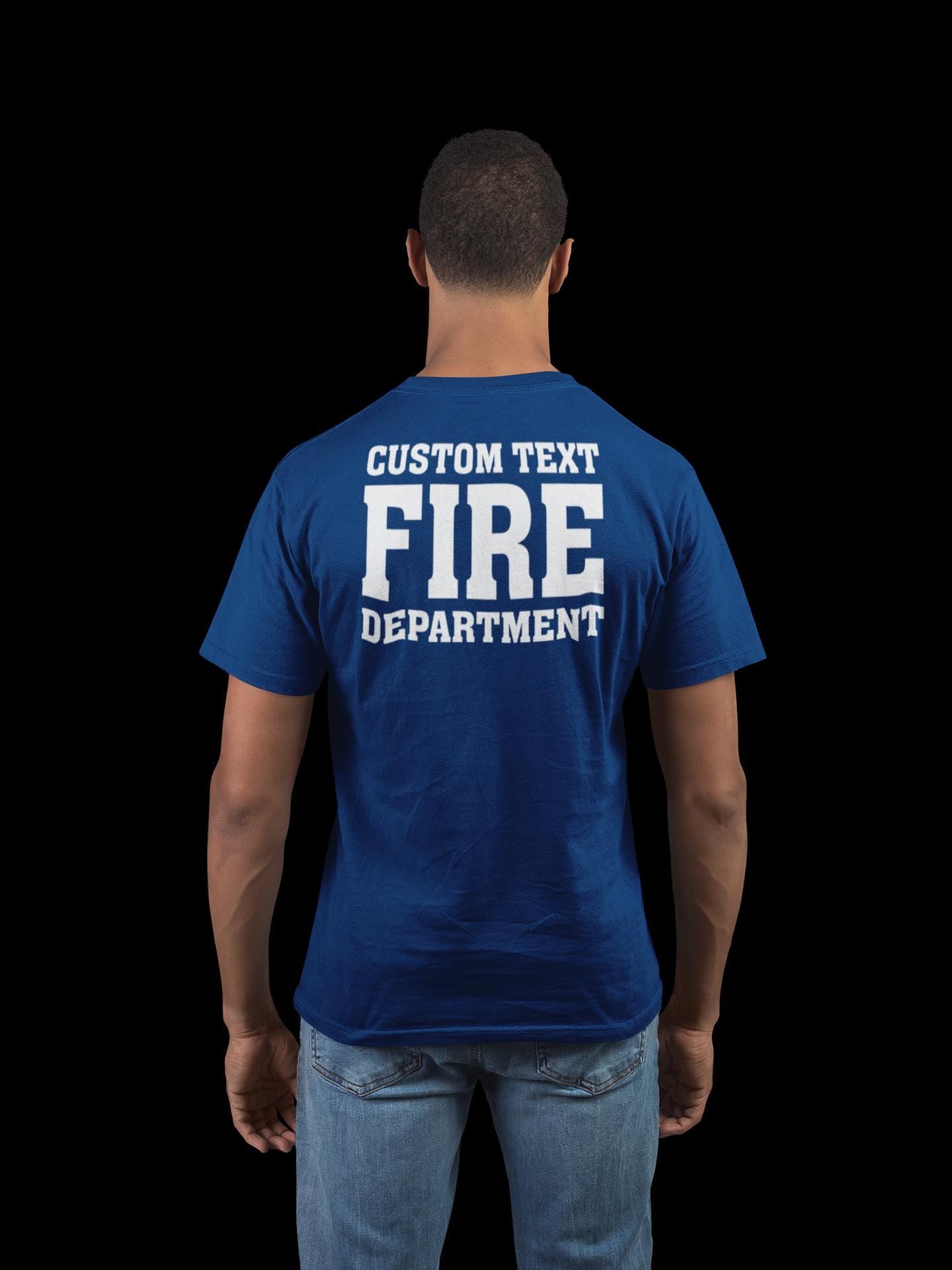 Custom Fire Department Duty Shirt | Personalized Firefighter Station T-Shirt