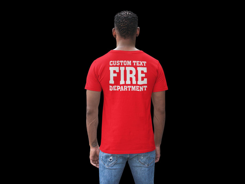 Custom Fire Department Duty Shirt | Personalized Firefighter Station T-Shirt