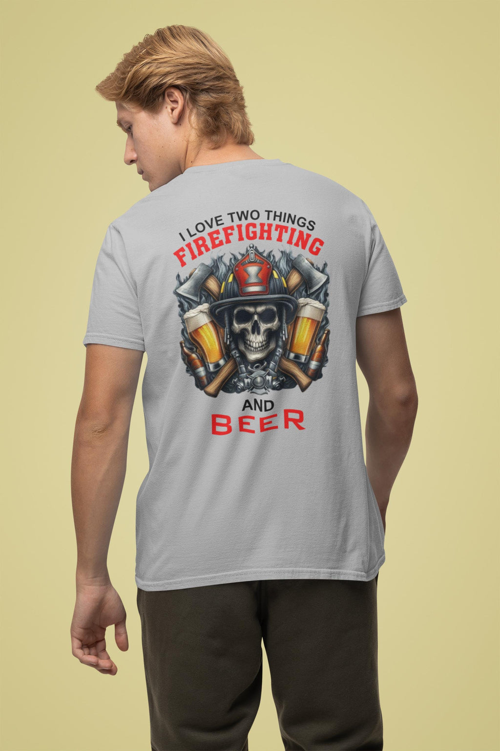 Firefighter i Love Beer T-Shirt