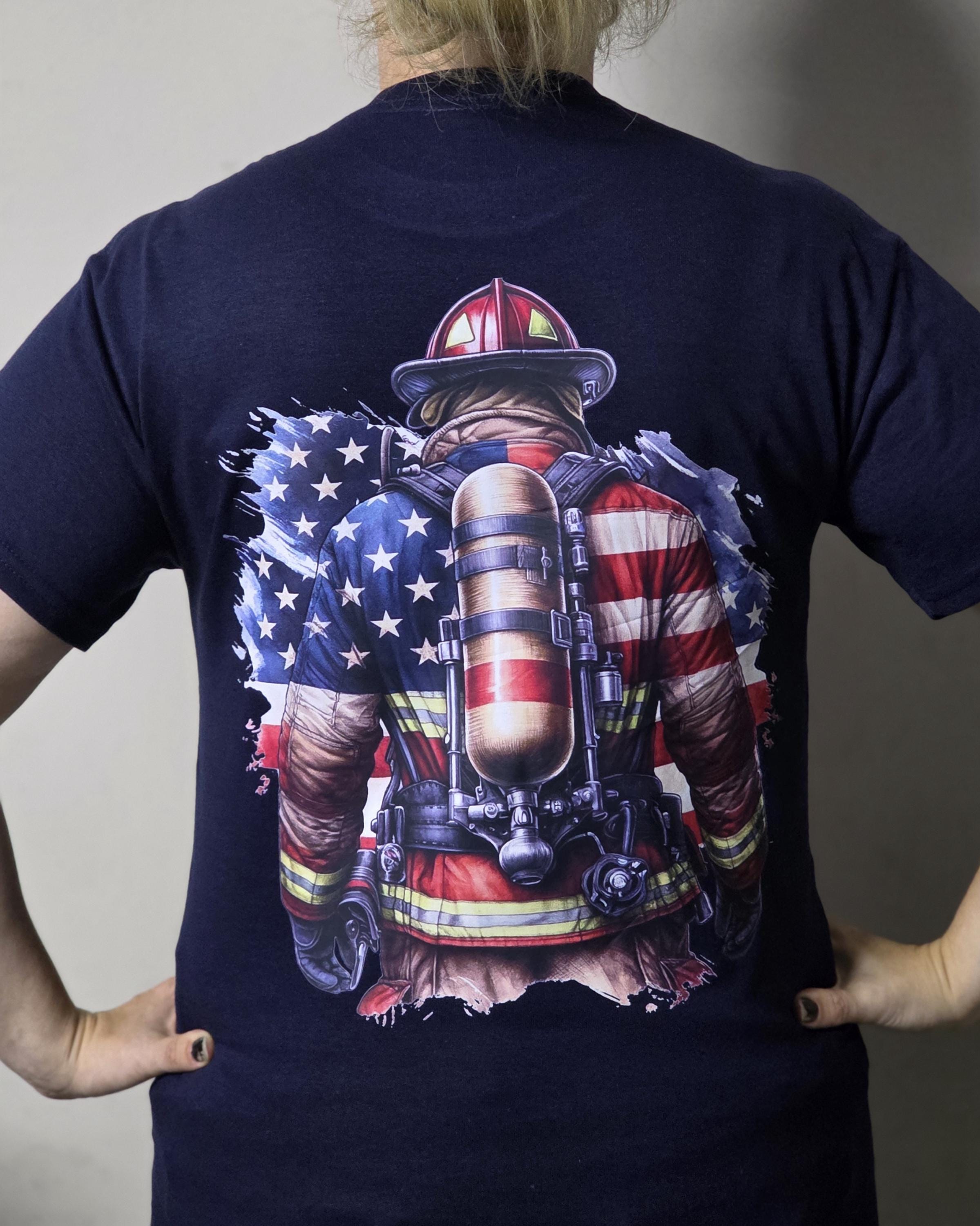 Thin Red Line USA Flag T-Shirt