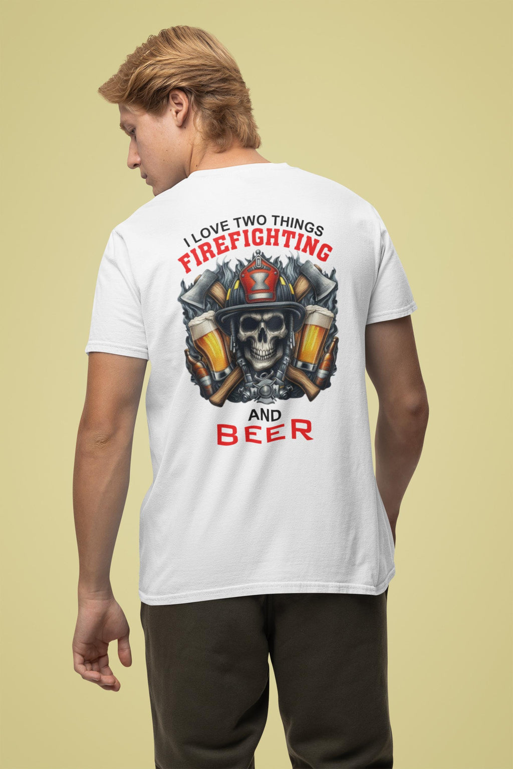 Firefighter i Love Beer T-Shirt