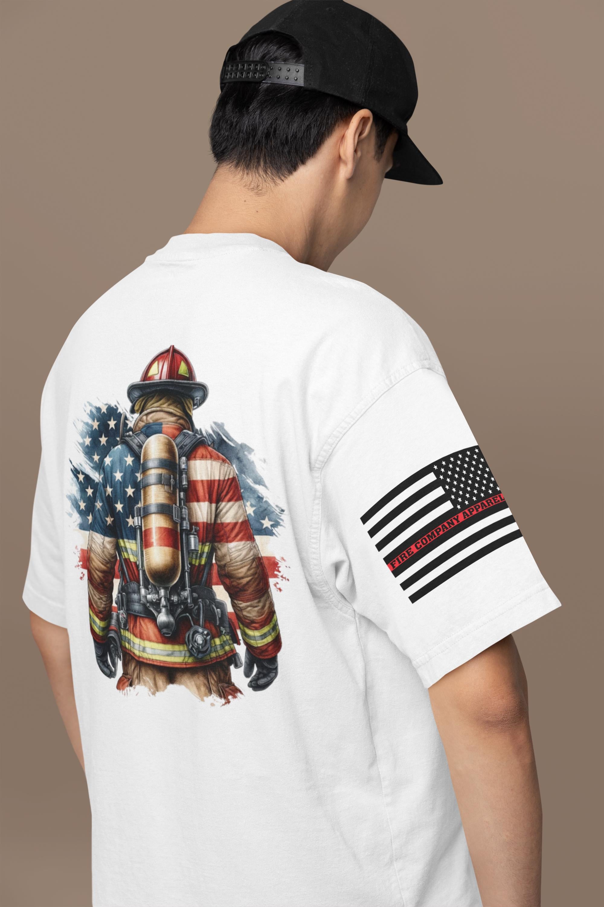 Thin Red Line USA Flag T-Shirt