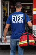 Custom Fire Department Duty Shirt | Personalized Firefighter Station T-Shirt
