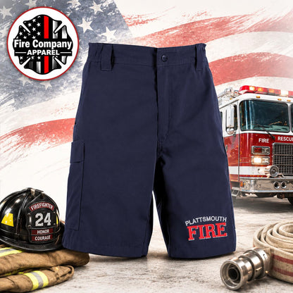 Firefighter Shorts | Tru-Spec Tactical Shorts | Custom Department Name | FIRE Embroidered | Fire Company Apparel
